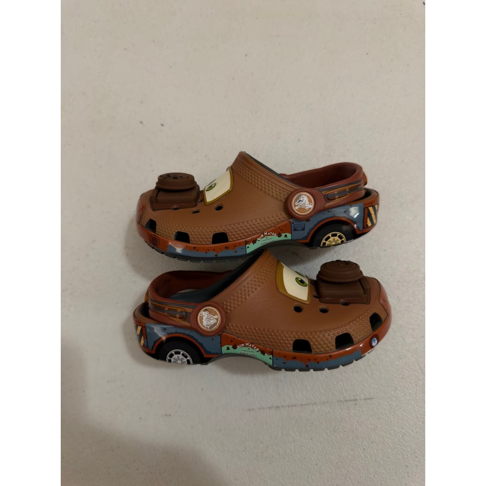 Crocs Classic Clog Disney Pixar Tow Mater Brown Size C10 #3082
